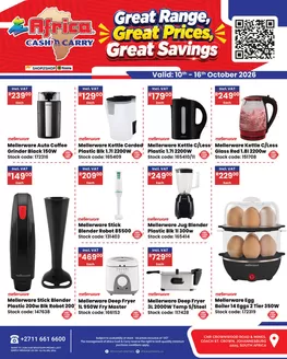 Africa Cash & Carry catalogue | Saturday Promo | 2026-10-10T00:00:00.000Z - 2026-10-16T00:00:00.000Z