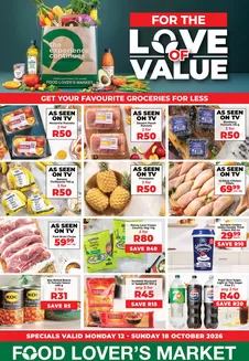 Food Lover's Market catalogue | Mid Month - EC - 12 - 18 October 2026 | 2026-10-11T00:00:00.000Z - 2026-10-18T00:00:00.000Z
