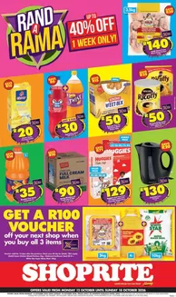 Shoprite catalogue | Shoprite Rand a Rama KwaZulu-Natal 12 October - 18 October | 2026-10-11T00:00:00.000Z - 2026-10-18T00:00:00.000Z