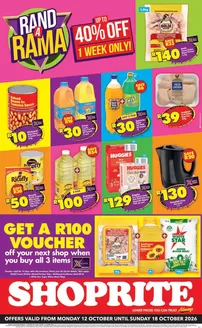 Shoprite catalogue | Shoprite Rand a Rama Eastern Cape 12 October - 18 October | 2026-10-11T00:00:00.000Z - 2026-10-18T00:00:00.000Z