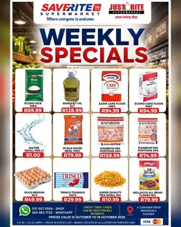 Saverite catalogue | Weekly Specials | 2026-10-13T00:00:00.000Z - 2026-10-18T00:00:00.000Z