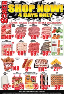 Boxer catalogue | KZN 4 Days Only | 2026-10-15T00:00:00.000Z - 2026-10-18T00:00:00.000Z