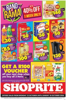 Shoprite catalogue in Boipatong | Shoprite Rand a Rama Gauteng 12 October - 18 October | 2026-10-11T00:00:00.000Z - 2026-10-18T00:00:00.000Z