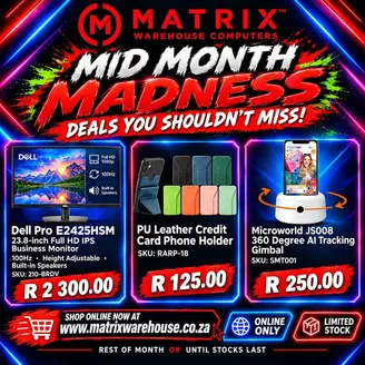 Matrix Warehouse catalogue in Harrismith | Matrix Warehouse Sale | 2026-10-16T00:00:00.000Z - 2026-10-30T00:00:00.000Z
