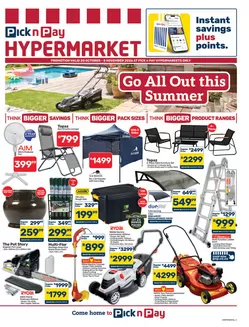 Pick n Pay Hypermarket catalogue in Port Shepstone | Hypermarket Summer Specials | 2026-10-20T00:00:00.000Z - 2026-11-08T00:00:00.000Z