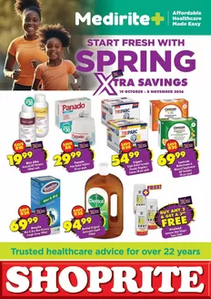 Shoprite catalogue in Port Shepstone | Shoprite Medirite Spring Savings 19 October - 8 November | 2026-10-18T00:00:00.000Z - 2026-11-08T00:00:00.000Z