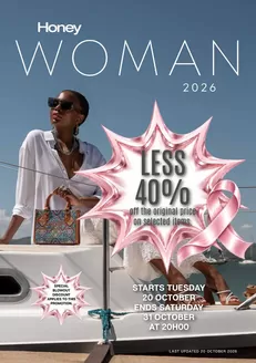 Honey Fashion Accessories catalogue in Heidelberg (Western Cape) | Honey Woman 2026 LESS 40 14 | 2026-10-20T00:00:00.000Z - 2026-10-31T00:00:00.000Z