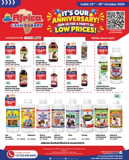 Africa Cash & Carry catalogue | Friday Promo | 2026-10-23T00:00:00.000Z - 2026-10-28T00:00:00.000Z