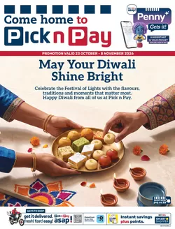 Pick n Pay catalogue in Wedela | Pick n Pay Diwali Specials | 2026-10-23T00:00:00.000Z - 2026-11-08T00:00:00.000Z