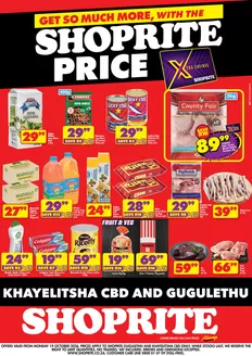 Shoprite catalogue | Shoprite Price Exclusive Khayelitsha CBD Gugulethu - Valid 19 October | 2026-10-18T00:00:00.000Z - 2026-11-30T00:00:00.000Z