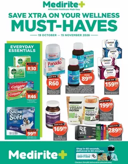 MediRite catalogue | Save Xtra On Your Wellness Must-Haves | 2026-10-26T00:00:00.000Z - 2026-11-15T00:00:00.000Z
