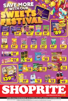 Shoprite catalogue | Shoprite Xtra Savings Sweets Festival 26 October - 8 November | 2026-10-25T00:00:00.000Z - 2026-11-08T00:00:00.000Z