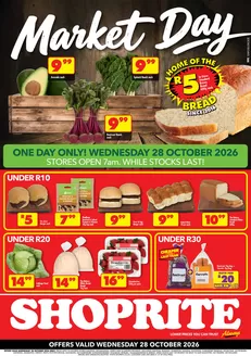 Shoprite catalogue | Shoprite Market Day Deals Valid 28 October | 2026-10-26T00:00:00.000Z - 2026-10-28T00:00:00.000Z