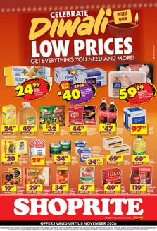 Shoprite catalogue | Shoprite Diwali Low Prices Western Cape 26 October - 8 November | 2026-10-25T00:00:00.000Z - 2026-11-08T00:00:00.000Z
