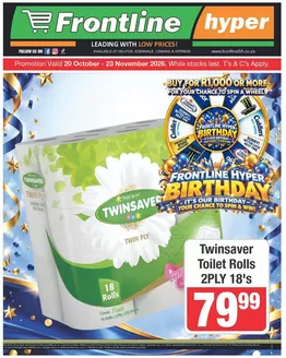 Frontline Hyper catalogue in Waterfall | Exclusive deals and bargains | 2026-10-20T00:00:00.000Z - 2026-11-23T00:00:00.000Z