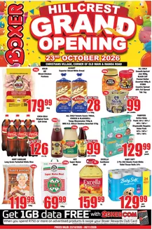 Boxer catalogue | Hillcrest Grand Opening | 2026-10-23T00:00:00.000Z - 2026-11-08T00:00:00.000Z