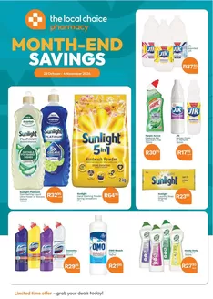 The Local Choice Pharmacy catalogue in Klerksdorp | Current deals and offers | 2026-10-28T00:00:00.000Z - 2026-11-04T00:00:00.000Z