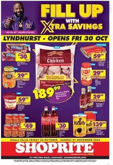 Shoprite catalogue | Shoprite Xtra Savings New Store Lyndhurst 30 October - 1 November | 2026-10-29T00:00:00.000Z - 2026-11-01T00:00:00.000Z