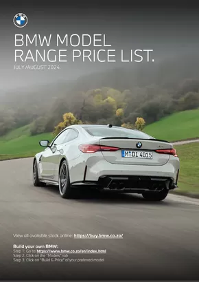 BMW catalogue | BMW Price List. | 2024-08-23T00:00:00.000Z - 2025-08-23T00:00:00.000Z