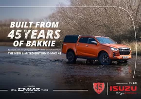 Isuzu catalogue in Klerksdorp | ISUZU D-MAX 45 4x4 A/T | 2024-10-11T00:00:00.000Z - 2025-10-11T00:00:00.000Z