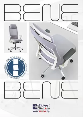 Bidvest Waltons catalogue in Rustenburg | Bene Ergonomic Chair Brochure | 2025-03-06T00:00:00.000Z - 2025-12-31T00:00:00.000Z
