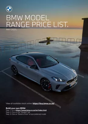 BMW Price List.