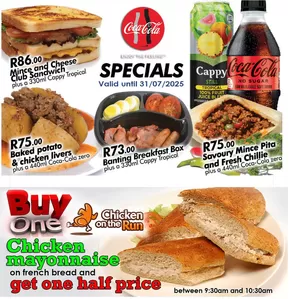 Sandwich Baron catalogue in Amanzimtoti | Specials Sandwich Baron | 2025-05-13T00:00:00.000Z - 2025-07-31T00:00:00.000Z