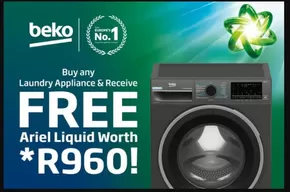 Shop Beko Laundry Appliances and receive a free Ariel hamper