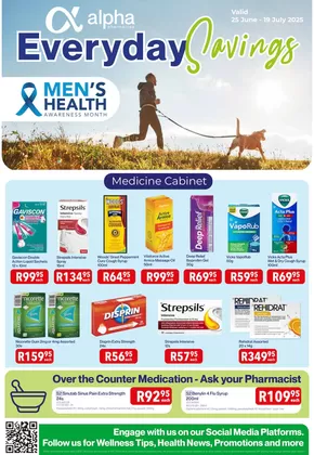 Alpha Pharm catalogue in Alberton | Alpha Pharm Catalog | 2025-06-25T00:00:00.000Z - 2025-07-19T00:00:00.000Z