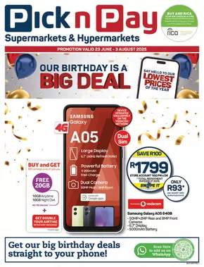 Pick n Pay catalogue in Mitchell's Plain | Current special promotions | 2025-06-23T00:00:00.000Z - 2025-08-03T00:00:00.000Z