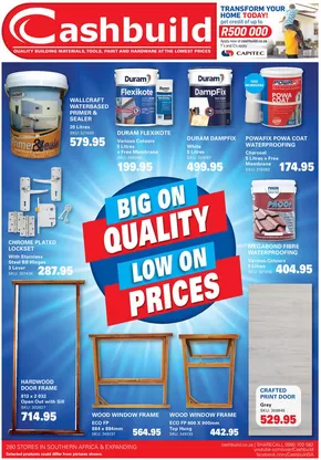Cashbuild catalogue in Cape Town | Current bargains and offers | 2025-06-23T00:00:00.000Z - 2025-07-20T00:00:00.000Z