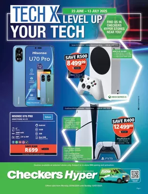 Checkers Hyper catalogue in Kempton Park | Checkers Hyper Tech X June Month-End Promotion | 2025-06-23T00:00:00.000Z - 2025-07-13T00:00:00.000Z