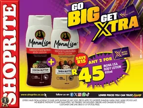 Shoprite catalogue in Amanzimtoti | Exclusive deals and bargains | 2025-06-23T00:00:00.000Z - 2025-07-20T00:00:00.000Z