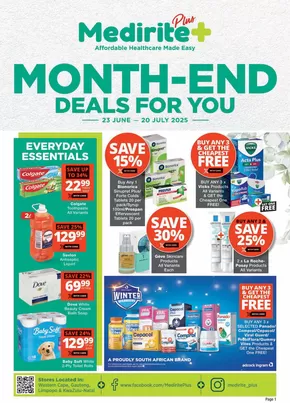 MediRite catalogue | Month - End Deals for You! | 2025-06-24T00:00:00.000Z - 2025-07-20T00:00:00.000Z
