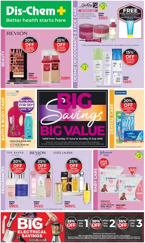 Dis-Chem catalogue | Big Savings Big Value | 2025-06-25T00:00:00.000Z - 2025-07-13T00:00:00.000Z
