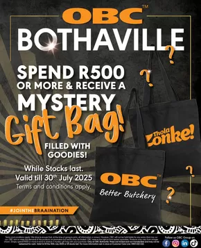 OBC Meat & Chicken catalogue in Daveyton | OBC Meat & Chicken weekly specials | 2025-07-01T00:00:00.000Z - 2025-07-30T00:00:00.000Z