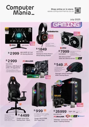 Computer Mania catalogue in Worcester | Computer Mania Gaming | 2025-07-04T00:00:00.000Z - 2025-07-31T00:00:00.000Z