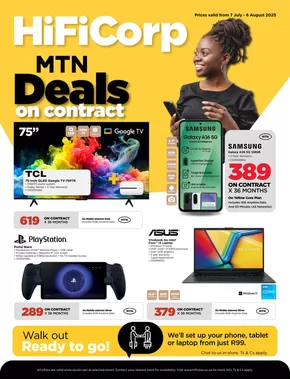 HiFi Corp catalogue in Klerksdorp | Current bargains and offers | 2025-07-07T00:00:00.000Z - 2025-08-06T00:00:00.000Z