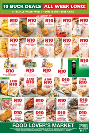 Food Lover's Market catalogue in Germiston | Inland 10 Buck - 7 - 13 July 2025 | 2025-07-07T00:00:00.000Z - 2025-07-13T00:00:00.000Z