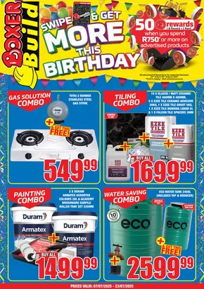 Boxer Build catalogue in Ladysmith | Boxer Build KZN July MM Build. | 2025-07-24T00:00:00.000Z - 2025-08-10T00:00:00.000Z