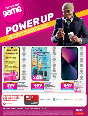 Game catalogue in Klerksdorp | Exclusive deals and bargains | 2025-07-07T00:00:00.000Z - 2025-08-08T00:00:00.000Z