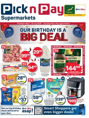 Pick n Pay catalogue in Welkom | Save now with our deals | 2025-07-07T00:00:00.000Z - 2025-07-23T00:00:00.000Z