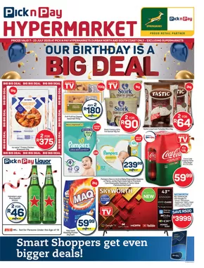 Pick n Pay catalogue in Germiston | Great offer for all customers | 2025-07-07T00:00:00.000Z - 2025-07-23T00:00:00.000Z