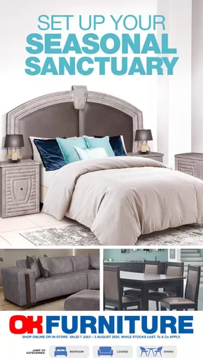 OK Furniture catalogue in Klerksdorp | New offers to discover | 2025-07-07T00:00:00.000Z - 2025-08-03T00:00:00.000Z