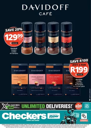 Checkers Hyper catalogue in Klerksdorp | Checkers Davidoff Cafe Promotion 7 July | 2025-07-08T00:00:00.000Z - 2025-08-10T00:00:00.000Z