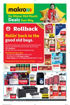 Makro catalogue in Bloemfontein | Top offers for all bargain hunters | 2025-07-07T00:00:00.000Z - 2025-07-20T00:00:00.000Z