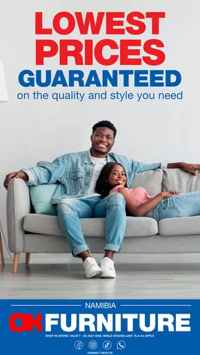 OK Furniture catalogue in Umhlanga Rocks | Wide range of offers | 2025-07-07T00:00:00.000Z - 2025-07-20T00:00:00.000Z