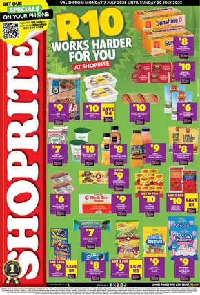 Shoprite catalogue | Shoprite R10 Works Harder Eastern Cape 7 July - 20 July | 2025-07-08T00:00:00.000Z - 2025-07-20T00:00:00.000Z