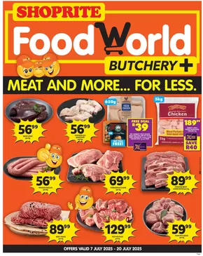 Shoprite catalogue in East London | FoodWorld Mid Month Leaflet Korsten 7 July - 20 July | 2025-07-08T00:00:00.000Z - 2025-07-20T00:00:00.000Z
