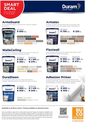 BUCO catalogue in Roodepoort | Our best offers for you | 2025-07-09T00:00:00.000Z - 2025-07-20T00:00:00.000Z